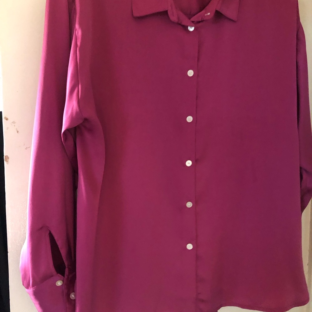 LOFT Button-Down Blouse